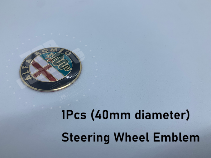 Alfa Romeo Gold Emblem Badge 7pcs Set with Wheel Cap for Giulietta Giulia Mito 156 147 Spider Brera